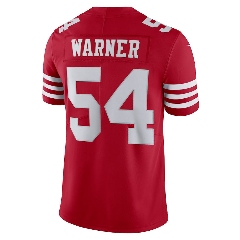 Men's San Francisco 49ers Fred Warner Vapor Jersey - Scarlet
